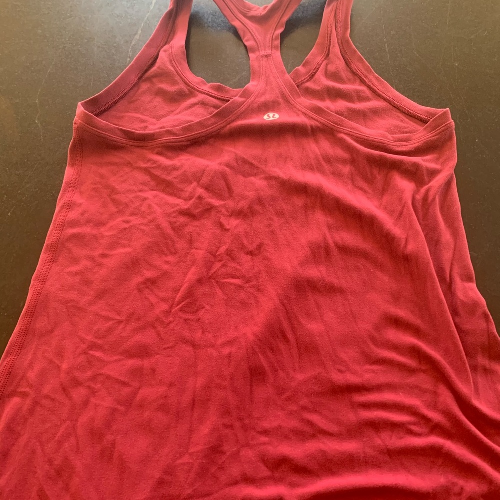 Lululemon red tank - soft align fabric